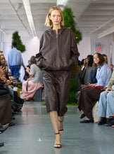 Load image into Gallery viewer, Leather Zip Up Hoodie Jacket