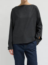 Cozy Flannel Boatneck Dolman Sleeve Top