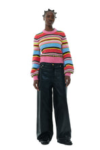 Load image into Gallery viewer, Striped Soft Wool O-Neck Sweater
