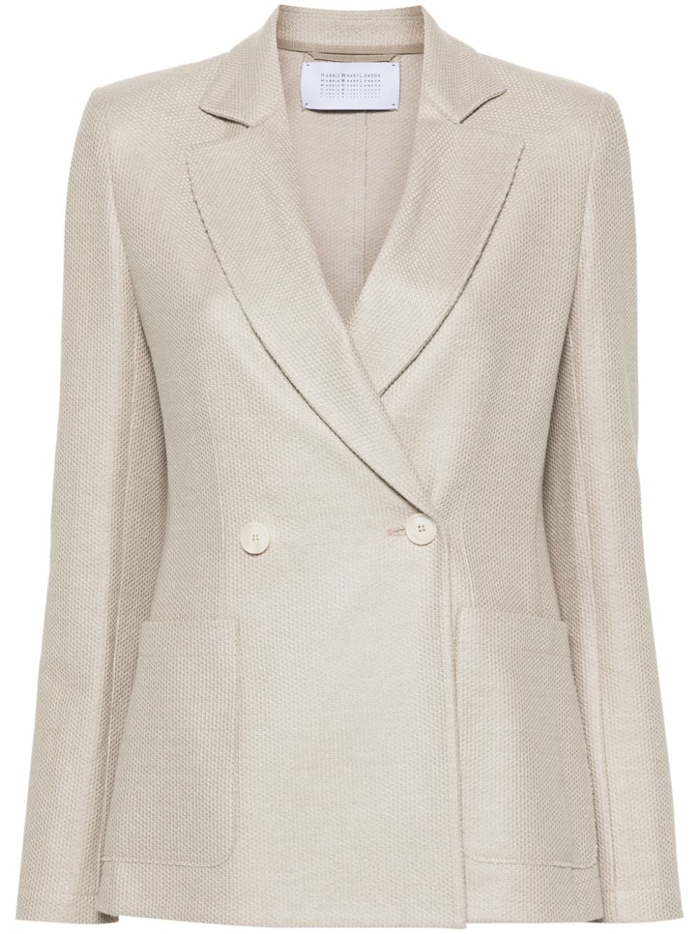 Double Breasted Blazer with Shoulder Pad