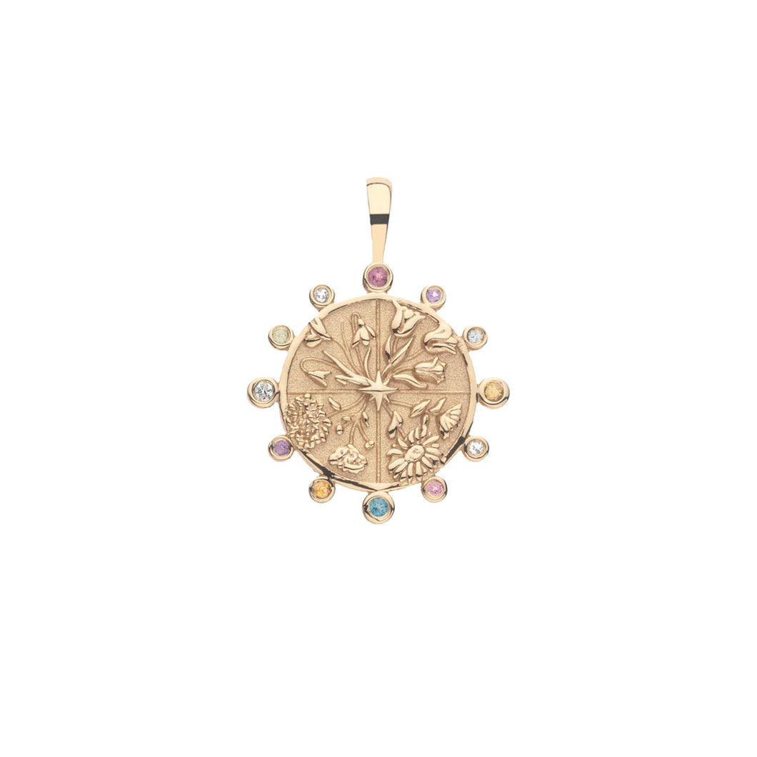 Hope Petite Embellished Coin Necklace