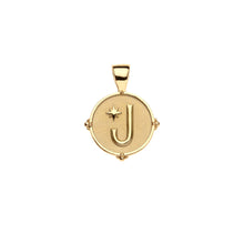Load image into Gallery viewer, JW Letter Coin Necklace