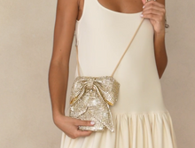 Load image into Gallery viewer, Violet Diamanté Bow Crossbody
