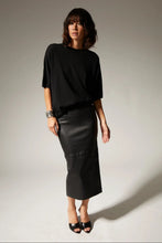 Carolyn Leather Tube Skirt