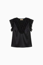 Load image into Gallery viewer, Ilyana Silk Top with Lace Up