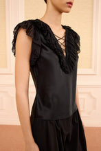 Load image into Gallery viewer, Ilyana Silk Top with Lace Up