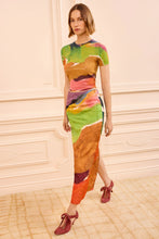 Load image into Gallery viewer, Inez Satin Pencil Skirt