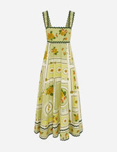 Floral patterned dress on a white background