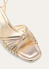 Load image into Gallery viewer, Olivia Knot Mid Heel Sandal