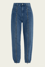 Load image into Gallery viewer, Zippered Denim Jogger