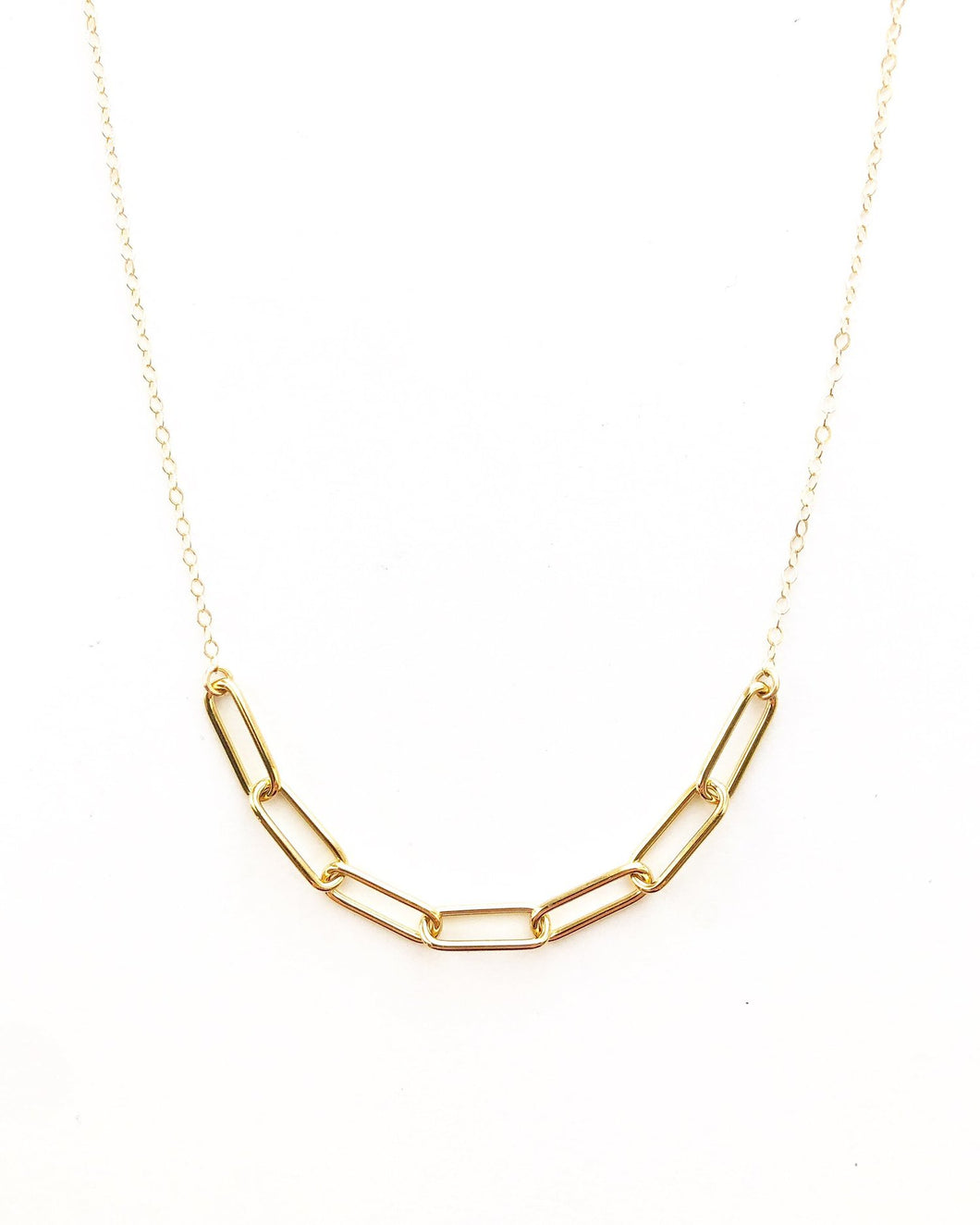 Open Links Bar Necklace