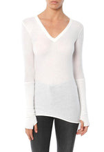 Load image into Gallery viewer, Cashmere Cuffed V-Neck
