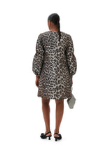Load image into Gallery viewer, 3D Jacquard Puff Sleeve Mini Dress