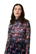 Load image into Gallery viewer, Printed Mesh Rollneck Top