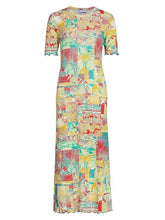 Load image into Gallery viewer, Printed Rib Jersey Maxi Dress

