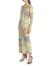 Load image into Gallery viewer, Printed Rib Jersey Maxi Dress
