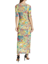 Load image into Gallery viewer, Printed Rib Jersey Maxi Dress
