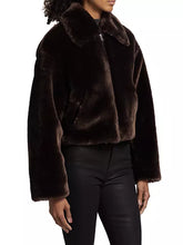 Load image into Gallery viewer, Faux Fur Zip Up Jacket
