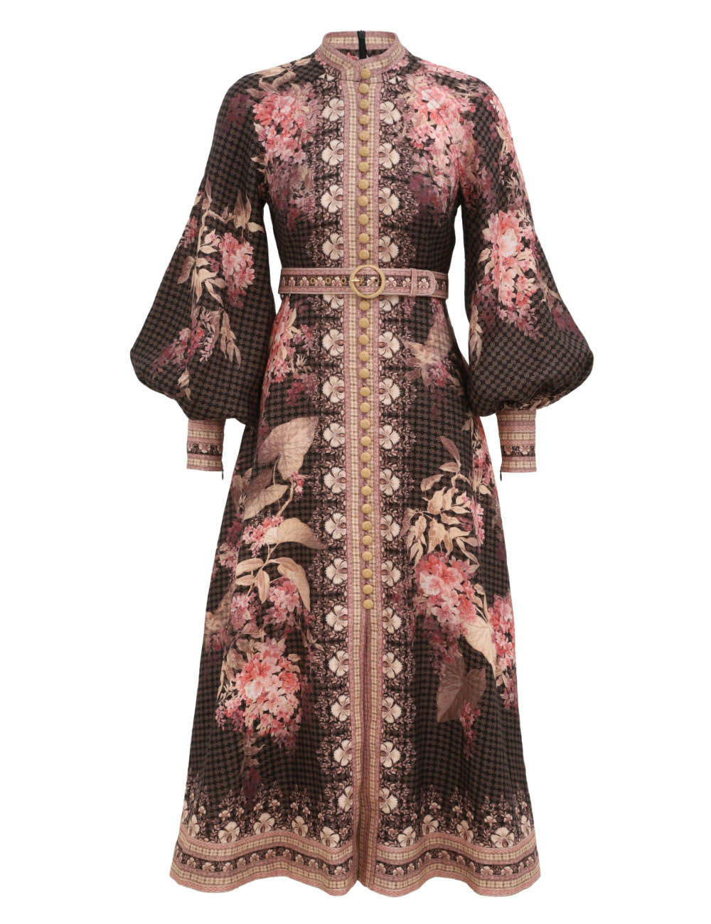 illuminate Buttoned Midi Dress