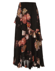 Hypnotic Asymmetric Midi Skirt