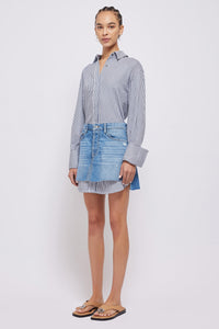 Eastyn Denim Combo Mini Dress