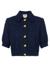 Load image into Gallery viewer, Cove Cropped Tweed Jacket
