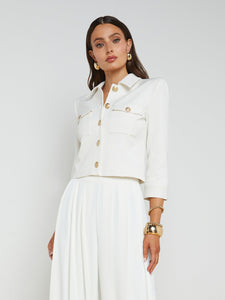 Kumi Cropped Fitted Jacket