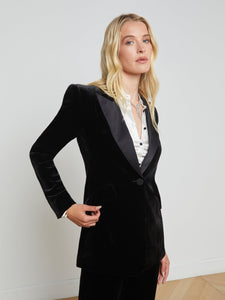 Sheila Velvet Tuxedo Blazer