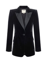 Load image into Gallery viewer, Sheila Velvet Tuxedo Blazer
