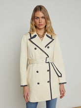 Load image into Gallery viewer, Toru Vegan Leather Trim Trench
