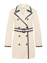 Load image into Gallery viewer, Toru Vegan Leather Trim Trench
