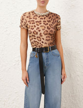 Load image into Gallery viewer, Crush Embellished Leopard Tee
