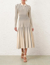Load image into Gallery viewer, Rebellion Striped Midi Skirt
