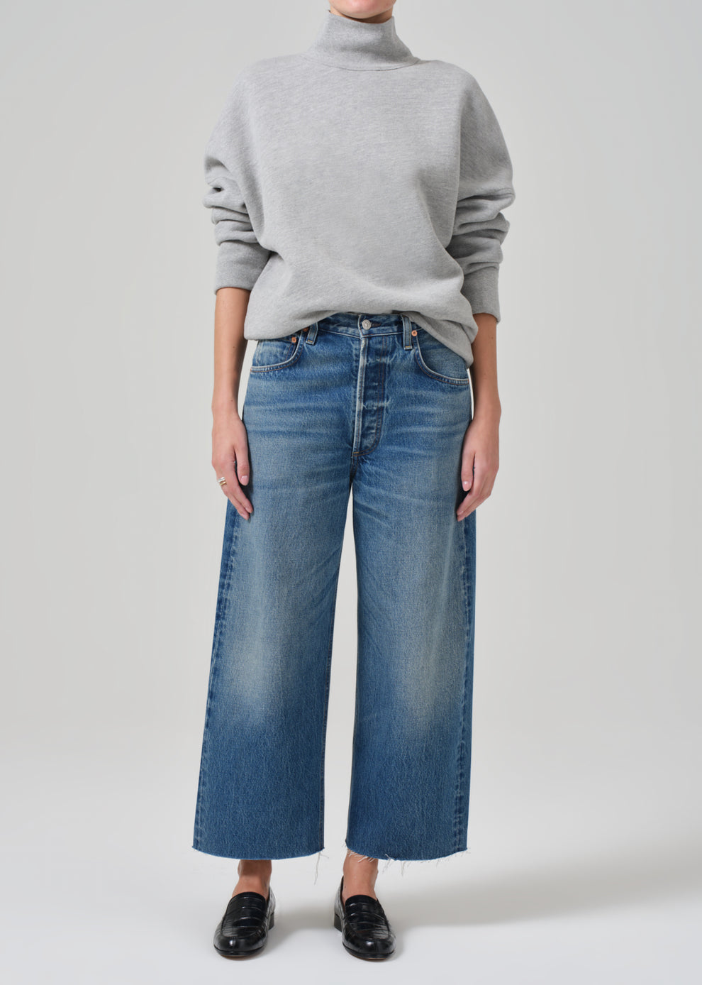 Ayla Raw Hem Crop Jean