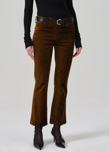 Isola Cropped Trouser Velvet Pant