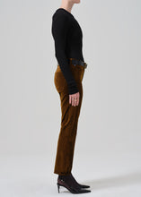 Load image into Gallery viewer, Isola Cropped Trouser Velvet Pant
