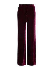 Pilar Velvet Wide-Leg Pant