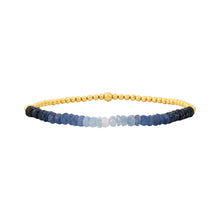 Load image into Gallery viewer, 2mm Signature Bracelet with Blue Ombré Sapphire
