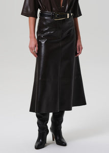 Cassia Leather Skirt