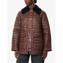Load image into Gallery viewer, Shiny Quilt Midi Jacket
