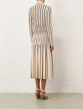 Load image into Gallery viewer, Rebellion Striped Midi Skirt
