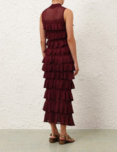 Load image into Gallery viewer, Rebellion Frill Midi Dress
