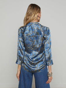 Dani 3/4 Sleeve Printed Blouse