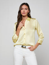 Load image into Gallery viewer, Dani Silk Blouse - Lemon Sorbet

