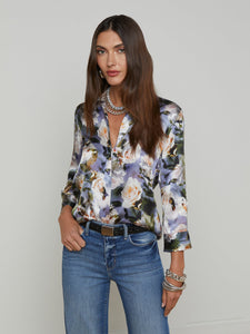 Dani 3/4 Sleeve Floral Blouse