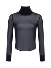 Load image into Gallery viewer, Toulon Silk Chiffon Turtleneck
