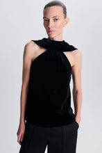 Scarlett Draped Velvet Cape Top