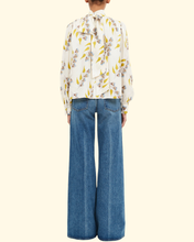 Load image into Gallery viewer, Ornament Tie Neck Blouse
