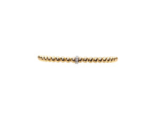 Load image into Gallery viewer, 4mm Signature Bracelet With 14K Diamond Rondelle
