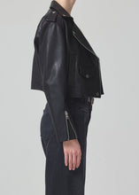 Load image into Gallery viewer, Aria Leather Biker Jacket
